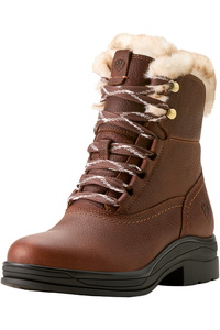 Ariat Womens Harper Sherpa Waterproof Short Boots 10053839 - Dark Brown